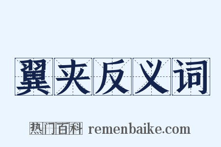 翼夹反义词是什么意思的图片